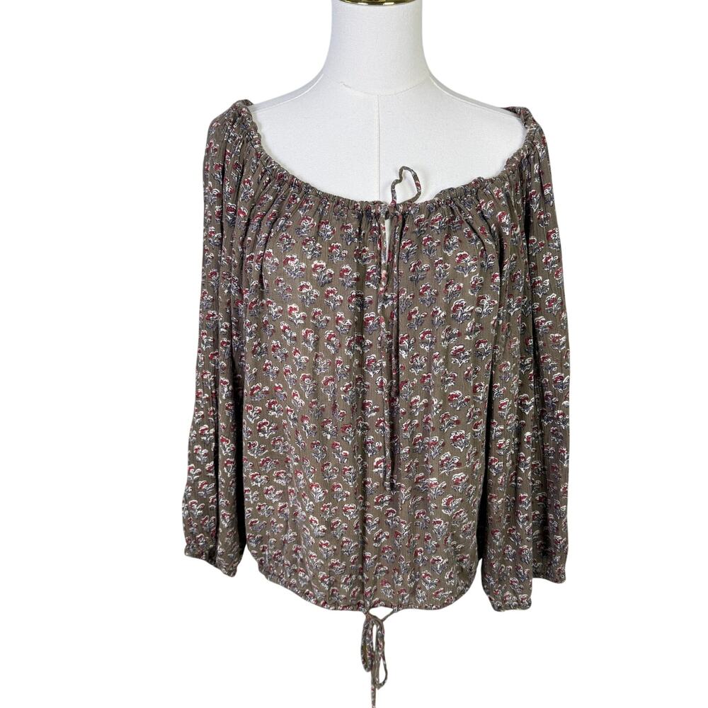Denim & Supply Ralph Lauren Floral Long Sleeve Top US Women's L